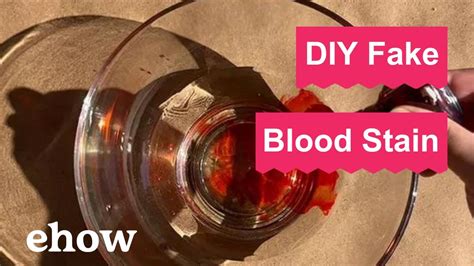 fake blood stain your clothes|how to make blood without staining.